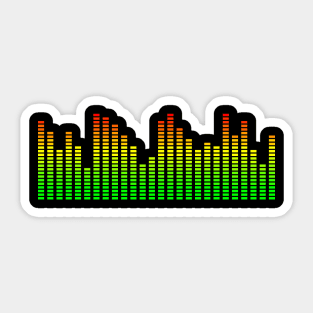 Music Equalizer Design Sticker